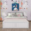 Base de lit plateforme en bois pour grand lit comprenant six tiroirs-1646246058