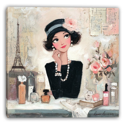 Art mural romantique sur toile de style Paris romantique