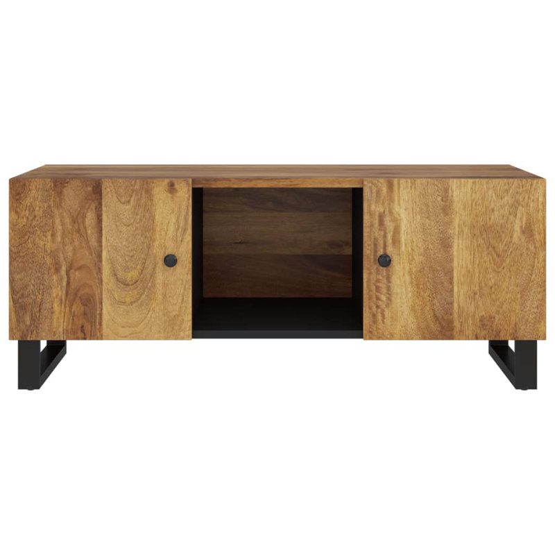 Brookstonval Sled Coffee Table with Storage, Brown