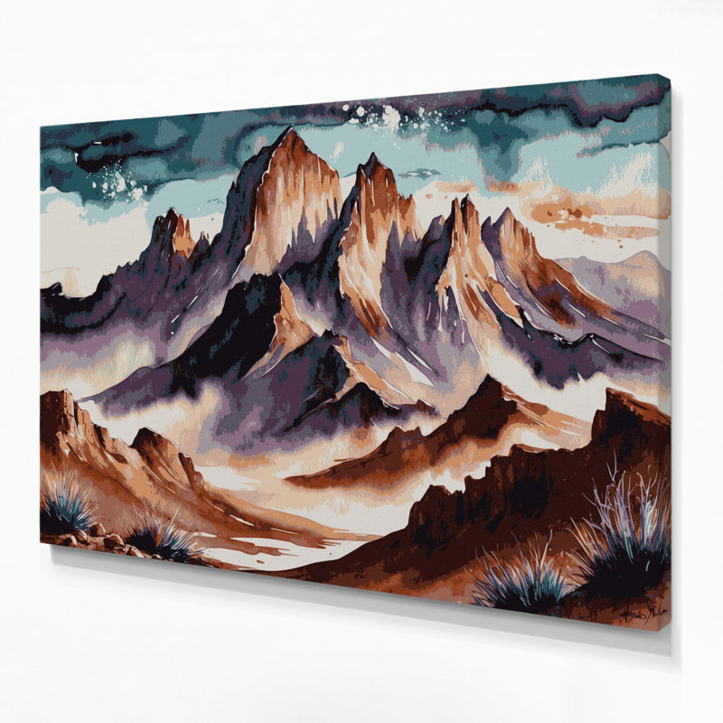 Art mural sur toile gris Southwestern, H 20 po x l 24 po