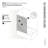 Ursa 34 in. x 58.25 in. Frameless Gray Tinted Single Fixed Bath Panel-90493663
