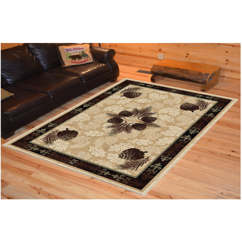 Tapis beige Robbinsdale, Rectangle 2 pi 3 po x 3 pi 3 po