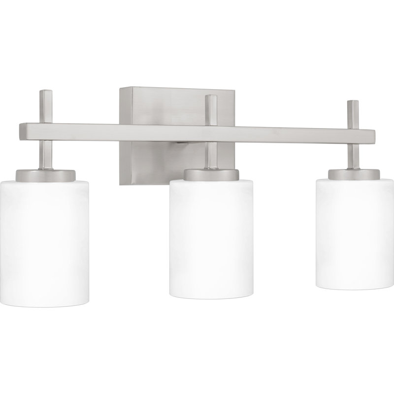 Éclairage pour meuble-lavabo à DEL à 3 lumières à intensité variable, Nickel brossé