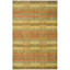 Tapis brun / orange / jaune en laine tissé à plat à la main Frann-21272160