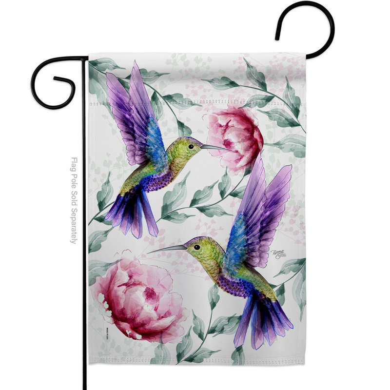 Drapeau de jardin à 2 faces en polyester / mélange de polyester 18,5 x 13 po