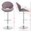 Ensemble de 2 tabourets de bar réglables avec dossier et repose-pieds, chaises de bar à hauteur de comptoir-125536024