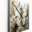 Motif complexe de papillons blancs et gris - très grandes horloges murales-99629075