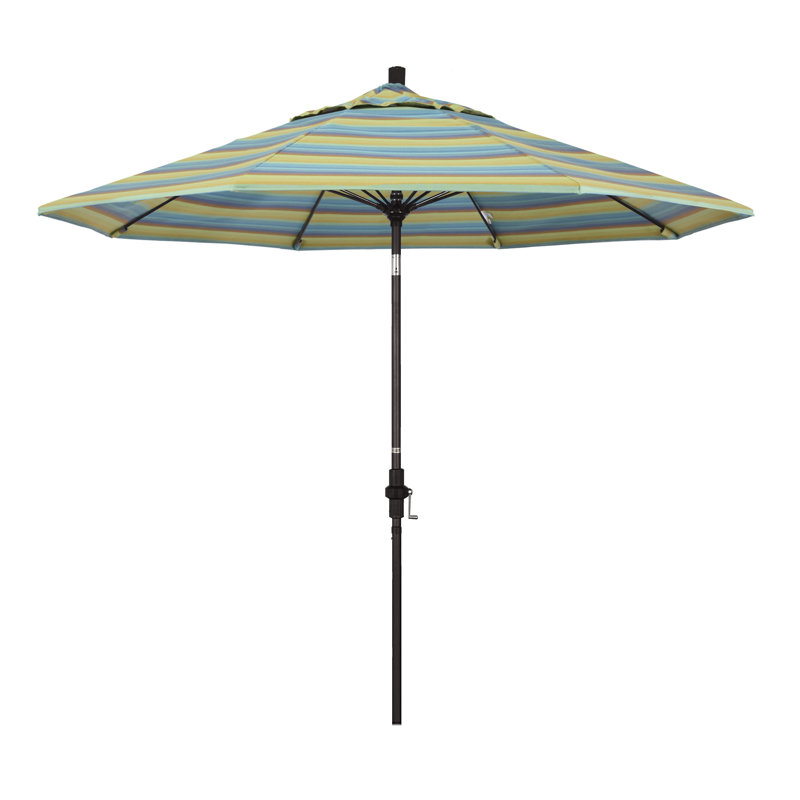 Parasol de marché Sunbrella® 9 pi Roverta, Sunbrella® lagon Astoria, Brun