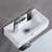 MOHOME 10'' Ceramic Rectangular Bathroom Sink-86125644