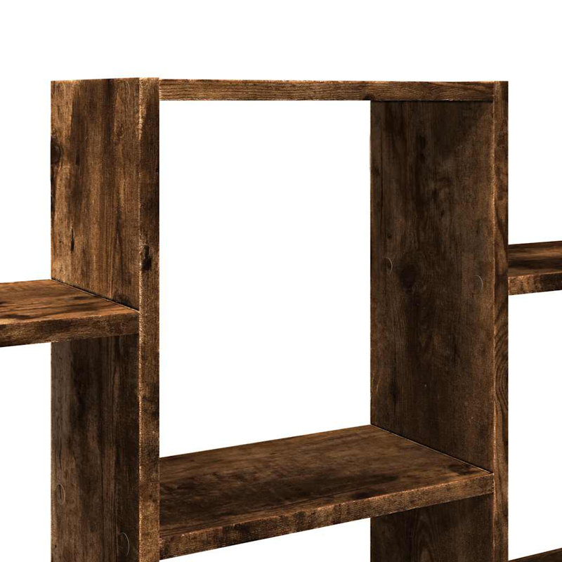 Wall Shelf 159X18x66 Cm Engineered Wood, Smoked Oak