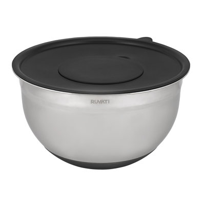 Ruvati Mixing Bowl and Colander with Black Composite Platform (complete set) for Workstation Sinks