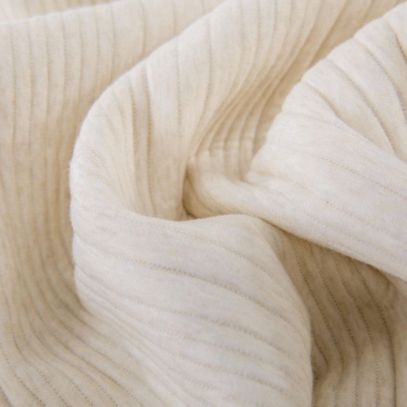 Couverture réversible en jersey de coton avec bourre en polyester léger | Couverture douce toutes saisons, certifiée OEKO-TEX® Standard 100