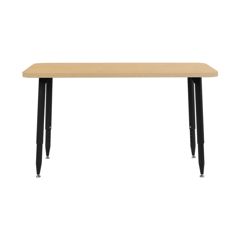 Table d'activité Adapte 24 x 36, 24 po x 48 po, Grain d'érable / noir