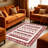 Neutral Grey Kilimern Geometric carpet-easy to clean, machine-washable, soft and comfortable; suitable for door mats, kitchens, living rooms, bedrooms, corridors, and laundry areas. Easy to clean, durable carpet for home decoration.-129515322