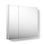 KOHLER Verdera Aluminum Double-Door Medicine Cabinet, Frameless with Adjustable Shelves, 34'' W x 30'' H
