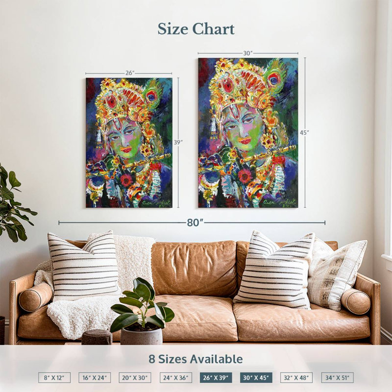Adella Krishna, 39" H x 26" W
