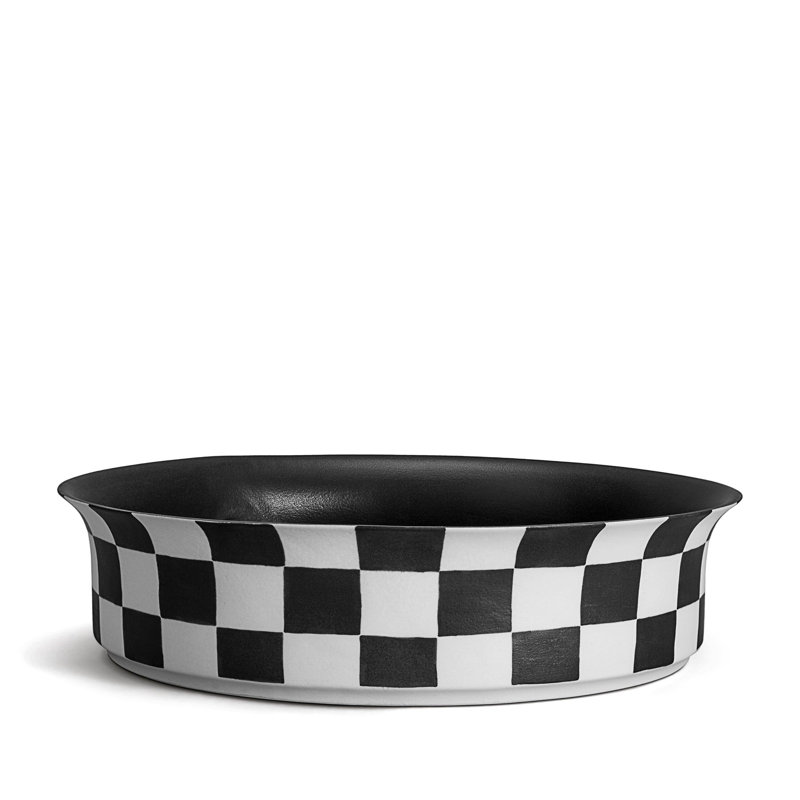 Damier Porcelain Fruit Bowl