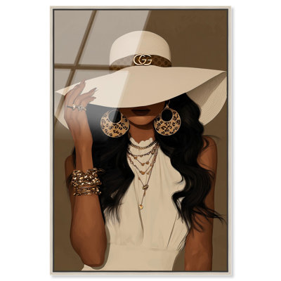 «In the Shade Glam», impression sur toile encadrée par Art Remedy, cadre argenté, 16 x 24