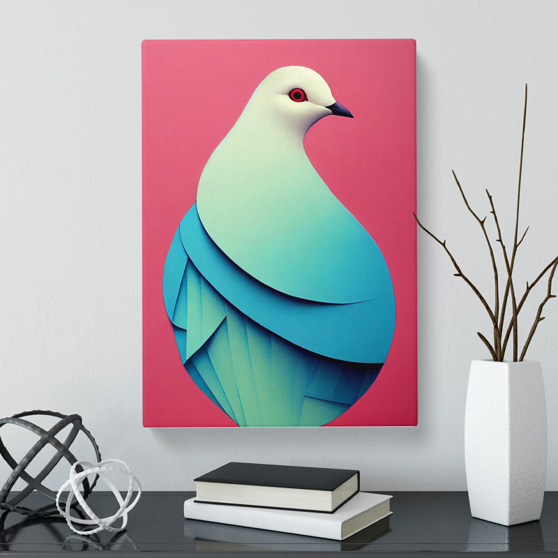Beautiful Dove Bird - Wrapped Canvas, 76cm H x 50cm W x 3cm D