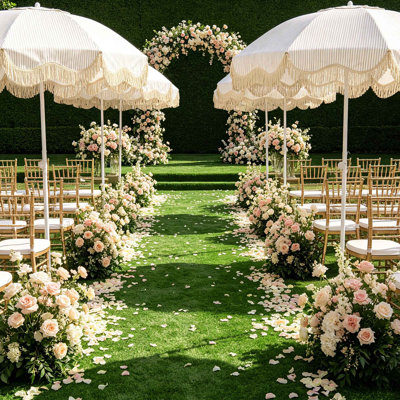 Yescom 3-FT x 50-FT Wedding Event Turf Pre-cut Roll Party Large Brand Activations Artificial Grass-1.38"H