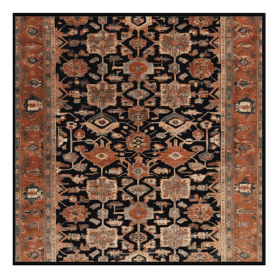 Tapis brun lavable à la machine