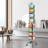 Greeting Cards Display Rack, 32 Pockets Rotating Postcard Brochure Display Stand with Sign Holder & 4 Wheels