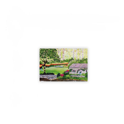 Antique Landscape Print Canvas Wall Art 24 X 20 In