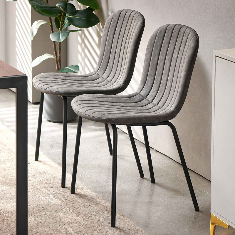 4 - Person Four Leg Dining Set, Gray