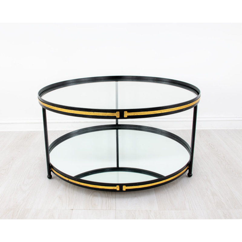 Tiffany Coffee Table, Black/Gold