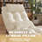 Chenille Upholstered Chaise Lounge with Headrest and Lumbar Pillow-1643796851