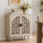 29.84" Black Bohemian Carved Storage Cabinet-561736875