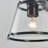 1-light Black Glass Wall Sconce