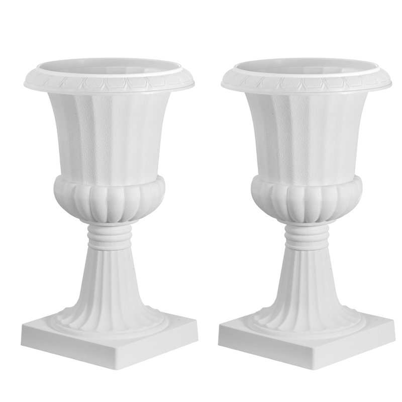 Urn Planter, White, 42cm H x 25cm W x 25cm D