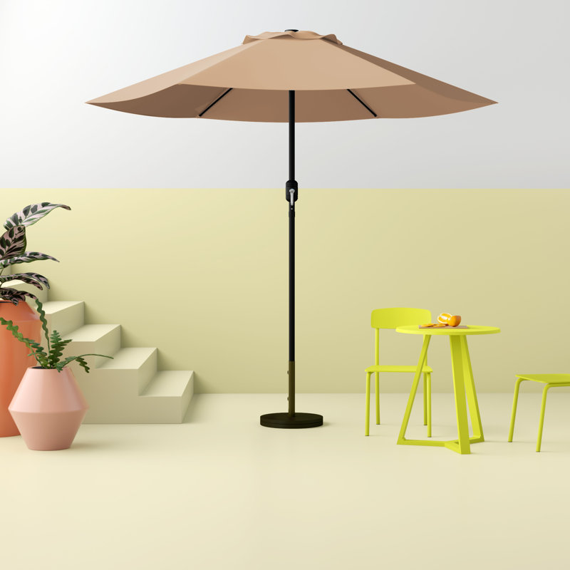 Parasol de marché Tempo, Brun clair, 90''