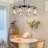 8-light Postmodern Glass Chandelier