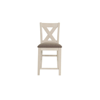 Ensemble de 2 chaises à hauteur de comptoir en bois clair Modern Modern
