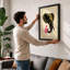 Figure Beneath Elephant Minimalist - Framed Print-88073532-88073521
