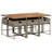  Garden Dining Set Grey And Brown-1304428636-1304428626