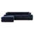 Chenille / velours bleu mystique est en rupture de stock