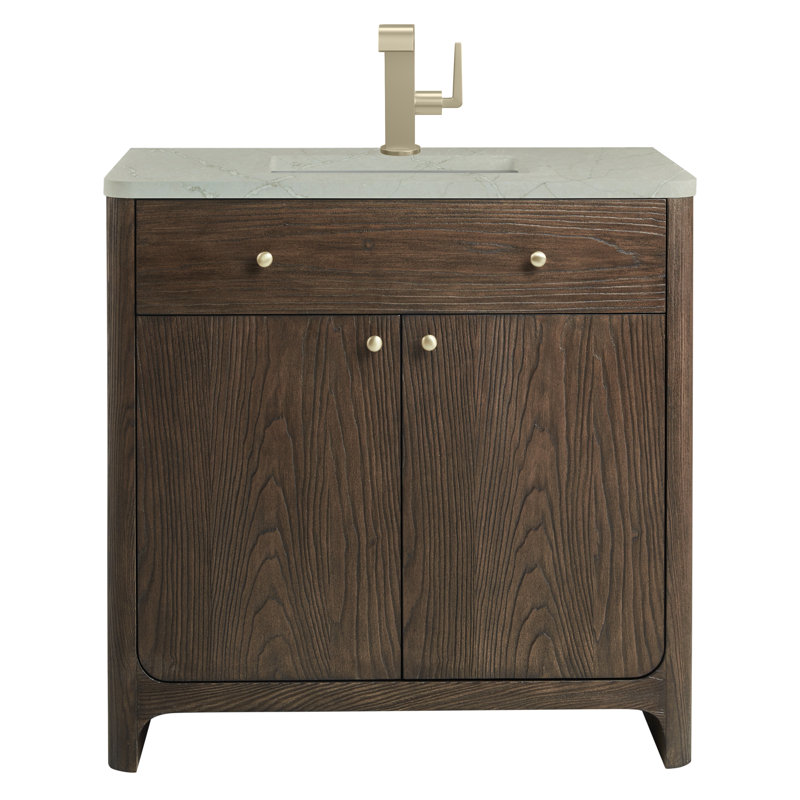 Gracyn 36 in. Single Vanity, Sable, Victorian Silver