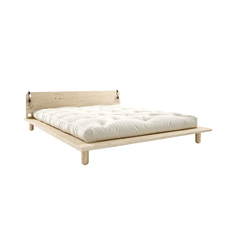 Peek Bed Frame, Scandinavian design, made in Europe, FSC certified wood, choose your size, Super King (6'), Clear Lacquered