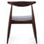 Rétro-élégant, table de salle à manger pour 5 personnes, table avec plateau en faux bois, chaises grises, structure en bois d'hévéa, sièges confortables, capacité de poids élevée pour table de style Mid-Century moderne, noyer et ergonomique-1300011330