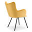 Chaise avec accoudoirs en velours Borrayo-1855917020