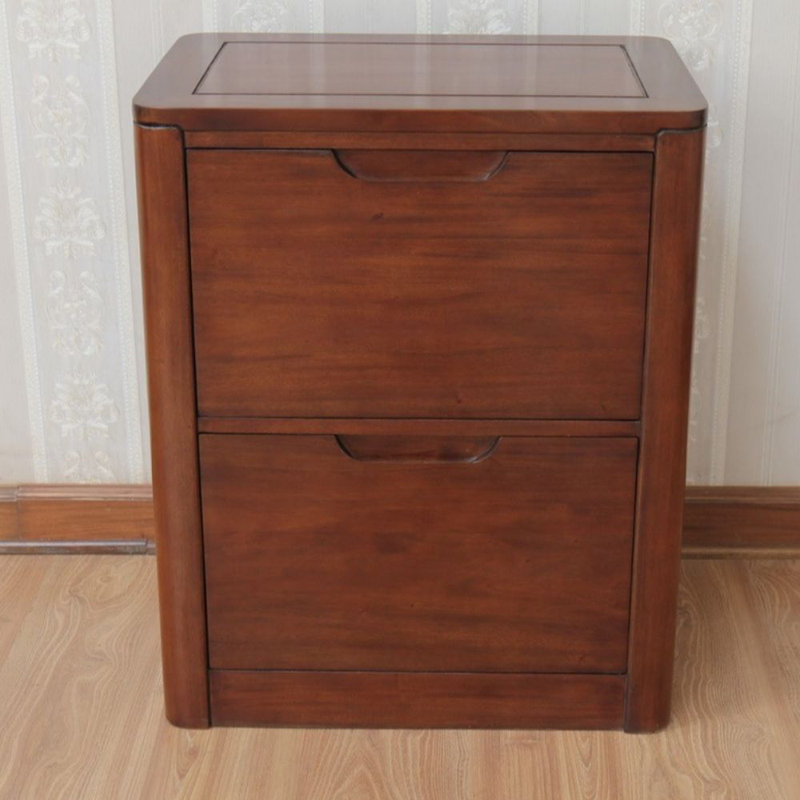 60cm Wide 2 -Drawer Solid Wood File Cabinet