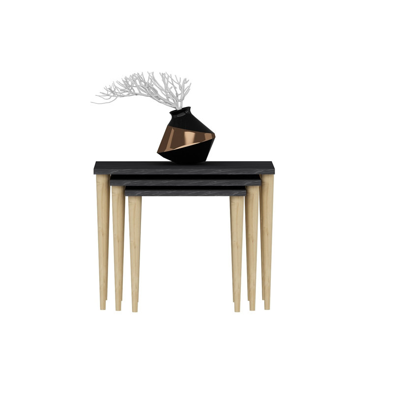 Tables gigognes Quinley, Noir