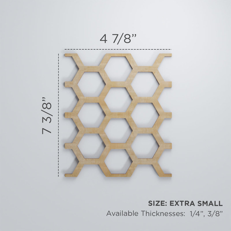 Panneaux muraux Westmore, H 7 3/8 po x l 4 7/8 po x P 3/8 po, Naturel