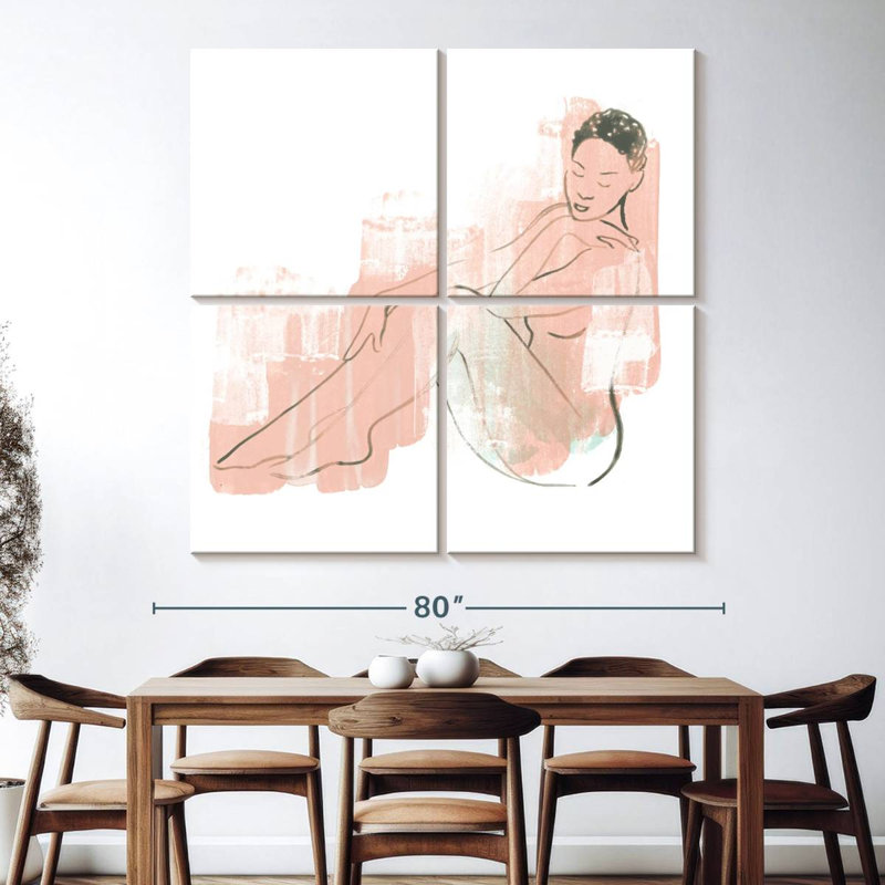 Leisha Colorblock Figure I, 74'' H x 74'' W
