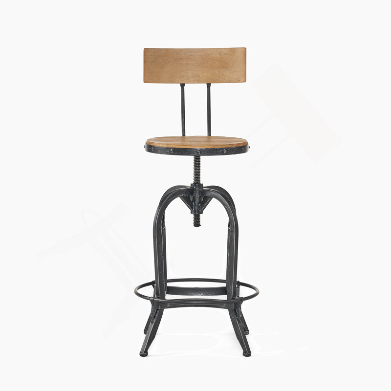 Tabouret de bar avec bois de sapin