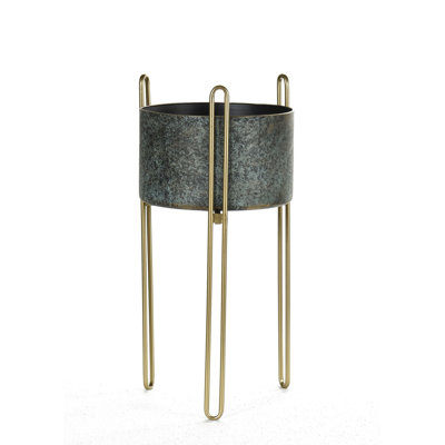 Cache-pot en métal