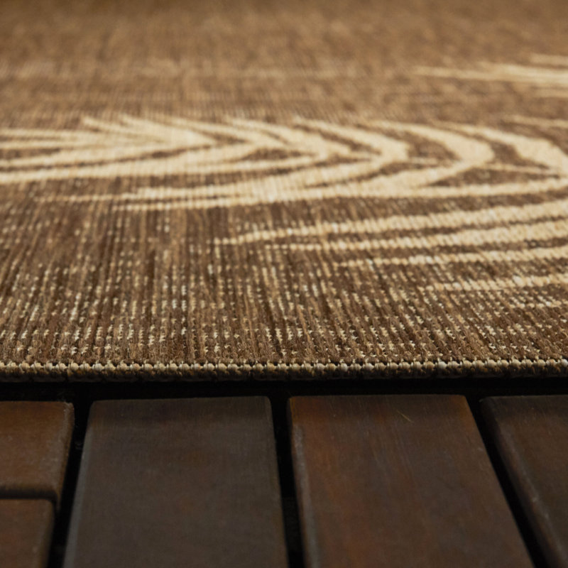 Tapis brun / beige Baney, Rectangle 7 pi 10 po x 10 pi